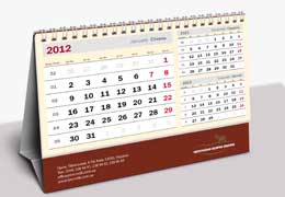 Печать настольных календарей, изготовление настольных календарей, типография Макрос, Киев