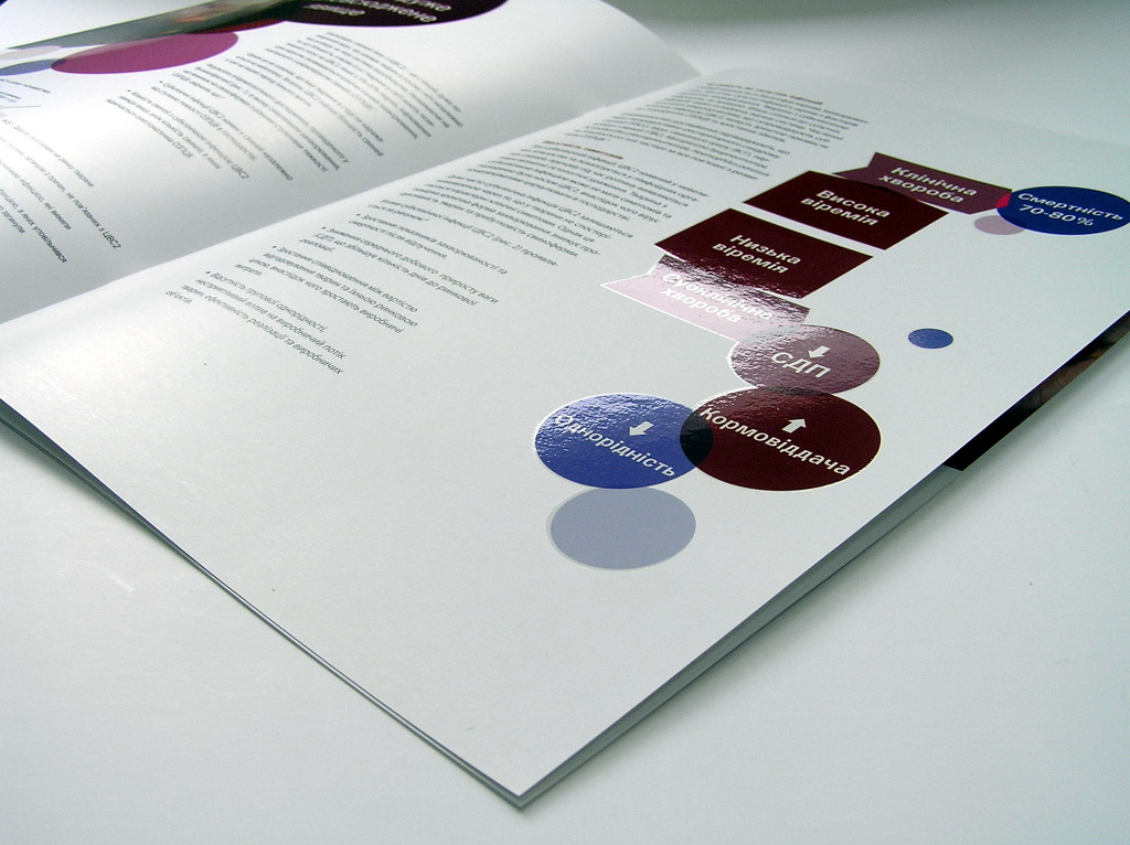 Изготовление брошюр «Порциліс PCV». Полиграфия типографии Макрос, изготовление брошюр, спецификация 962980-4