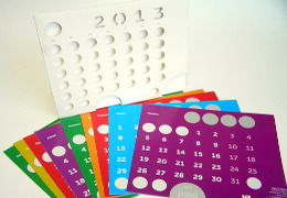 Печать настольных календарей «Toyota». Полиграфия типографии Макрос