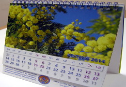 Печать настольных календарей. Полиграфия типографии Макрос