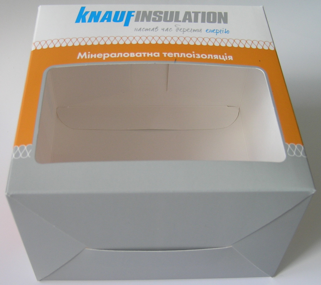 Изготовление упаковки «Knauf Insulation». Полиграфия типографии Макрос, изготовление упаковки, спецификация 971988-6